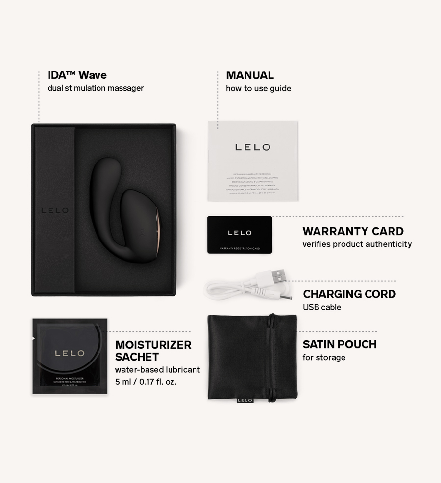 Tampilan LELO Ida Wave Black