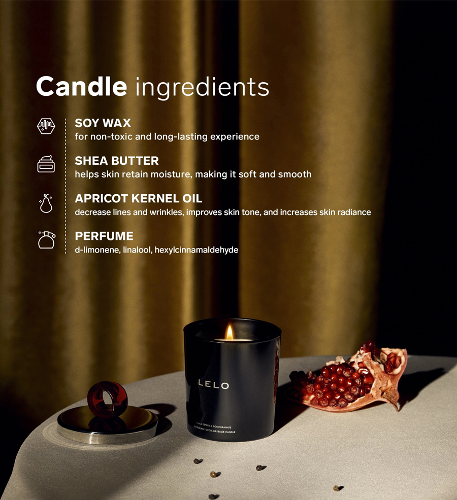 Komposisi LELO Massage Candle