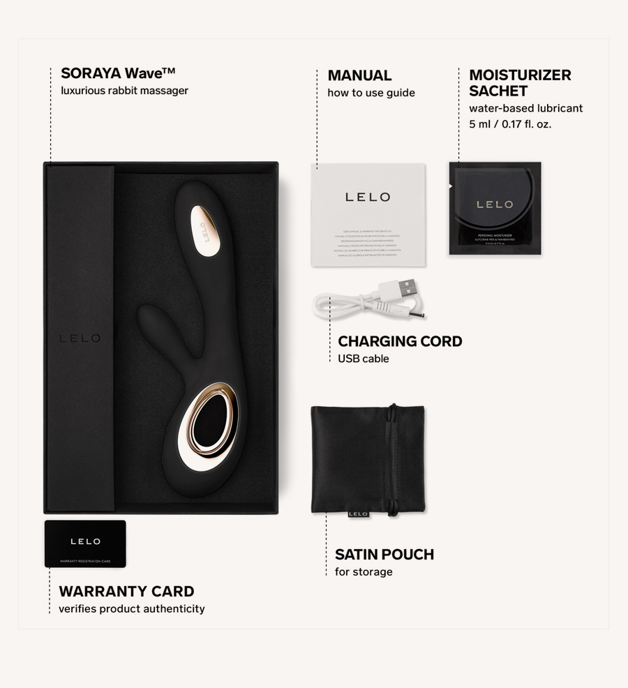 Tampilan LELO Soraya Wave Black