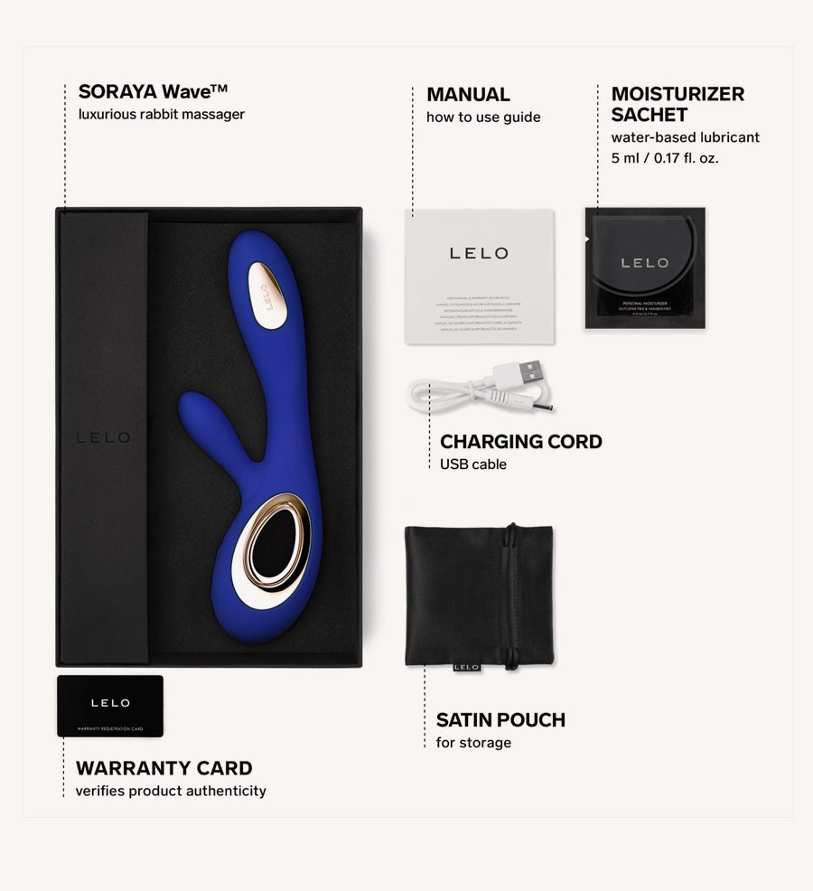 Tampilan LELO Soraya Wave Midnight Blue