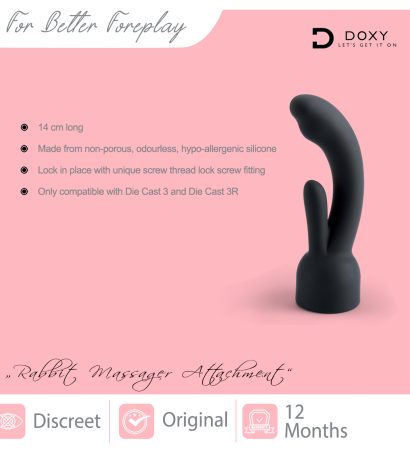 DOXY Rabbit Massager Attachment Texted