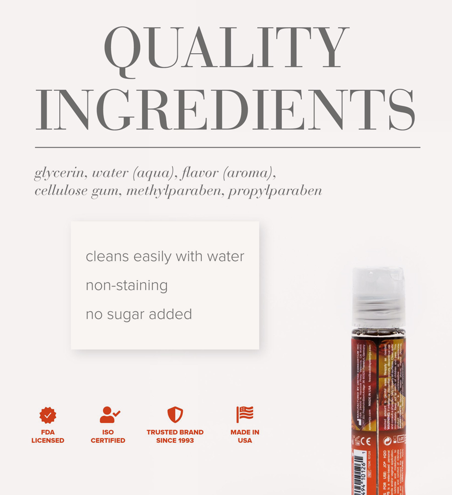 JO Flavors Peachy Lips Ingredients