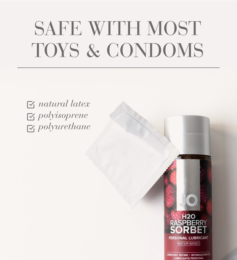 Flavors Raspberry Sorbet Toy Condom Compatibility