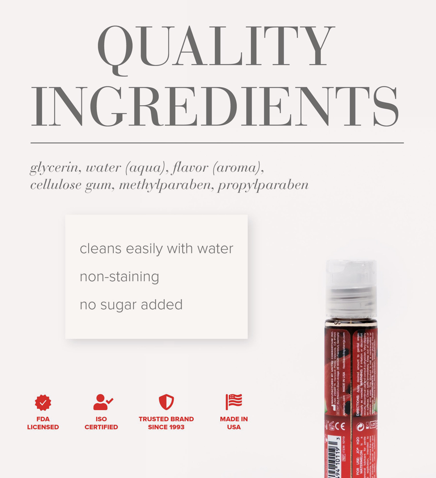 JO Flavors Succulent Watermelon Ingredients
