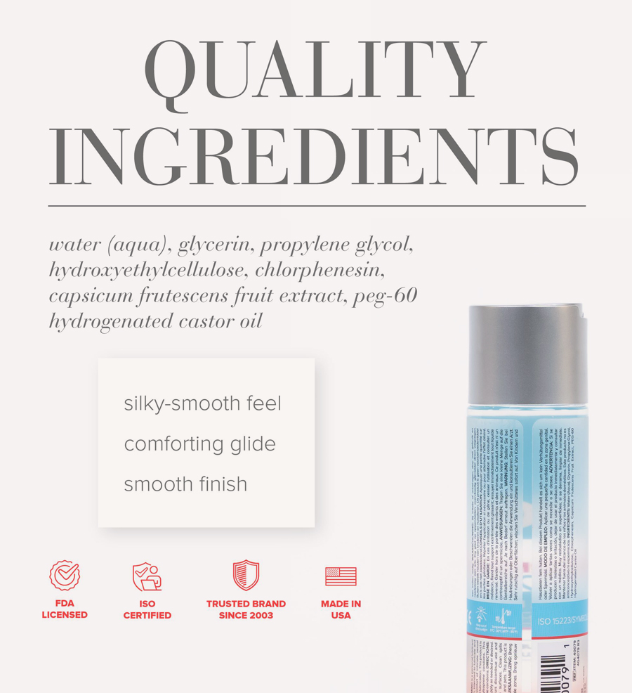 JO H2O Warming Ingredients