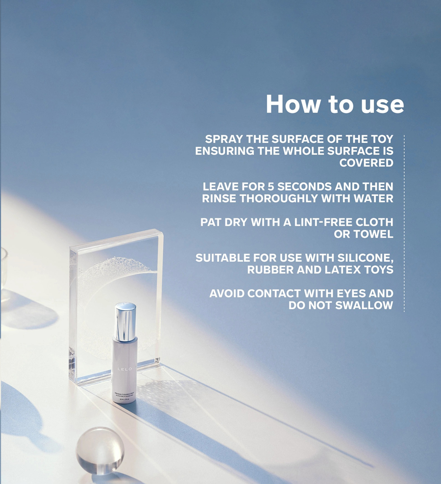 LELO Cleaning Spray How To