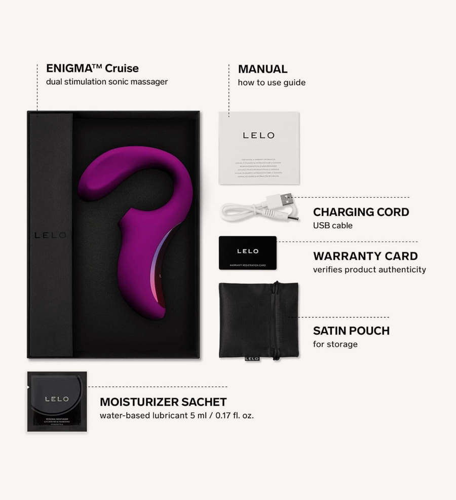LELO Enigma Cruise Deep Rose Packaging