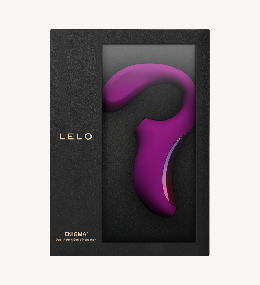 LELO Enigma Packaging Deep rose