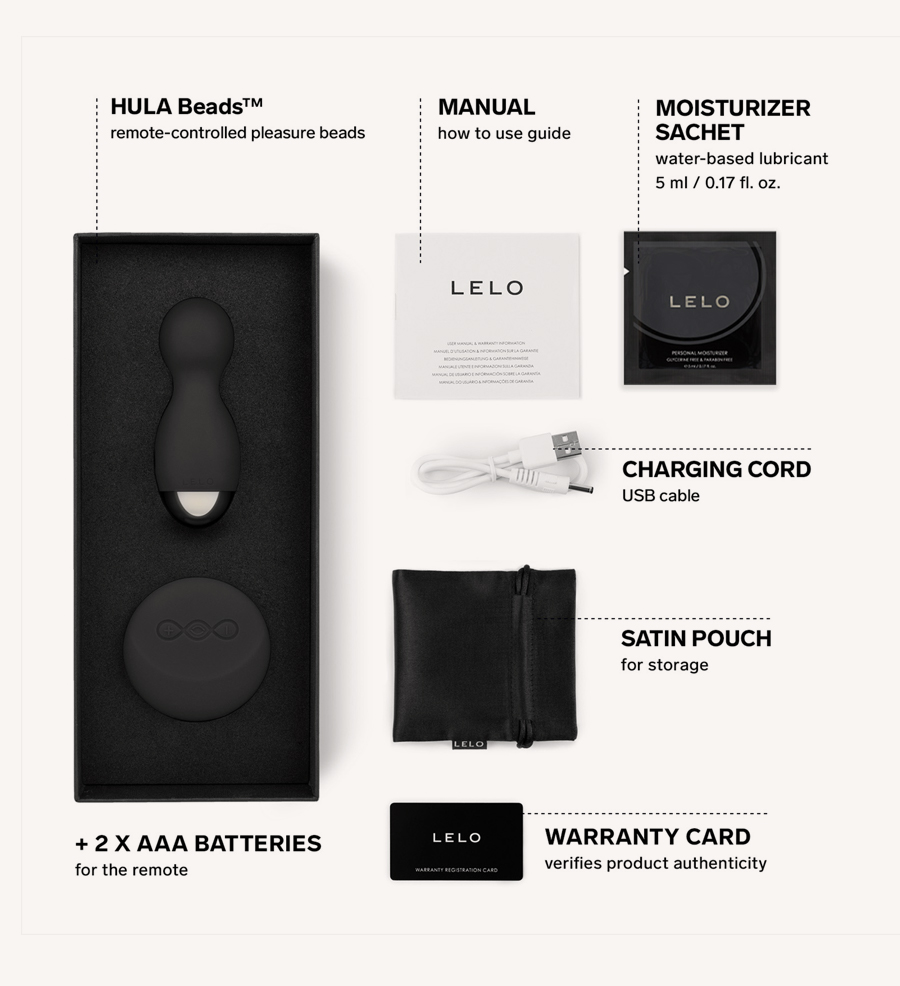 LELO Hula Beads Black Bundling