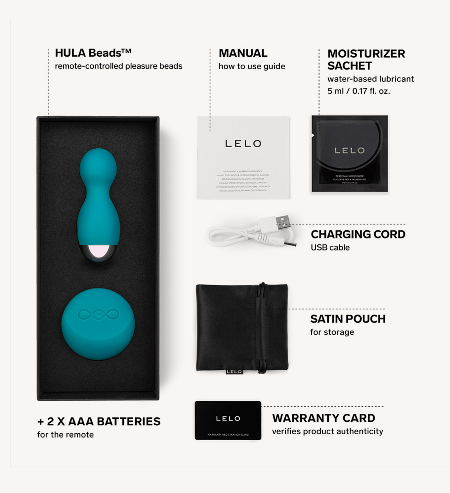 LELO Hula Beads Ocean Blue Bundling