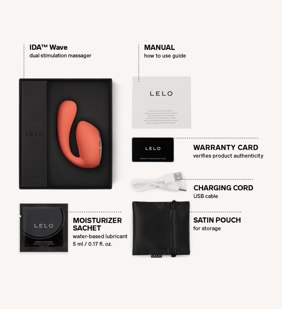 LELO Ida Wave Peach Bundling