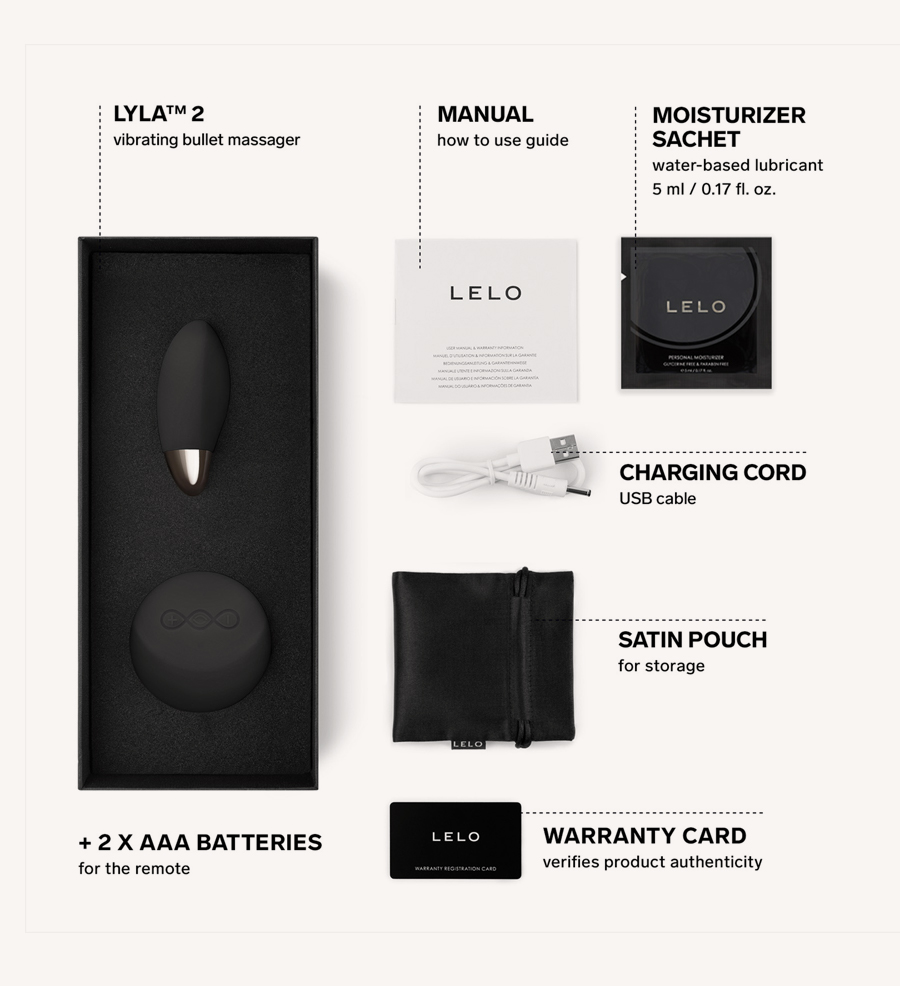 LELO Lyla2 Black Bundling