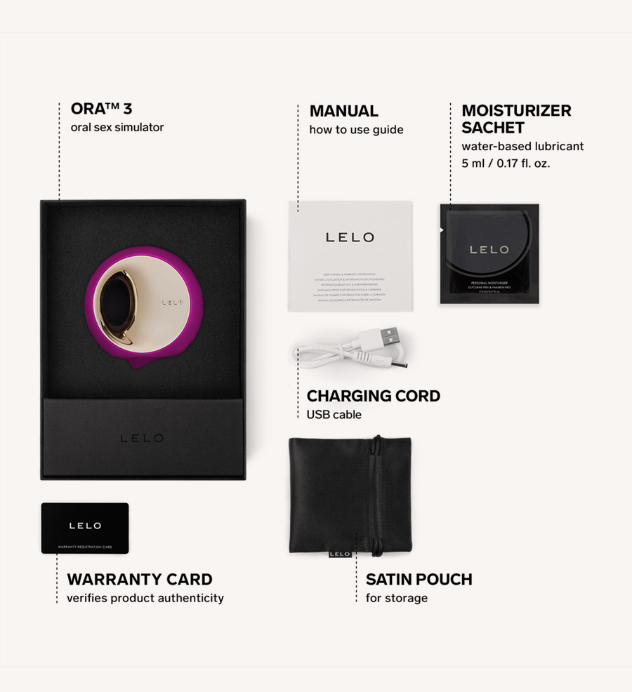LELO Ora3 Deep Rose Bundling
