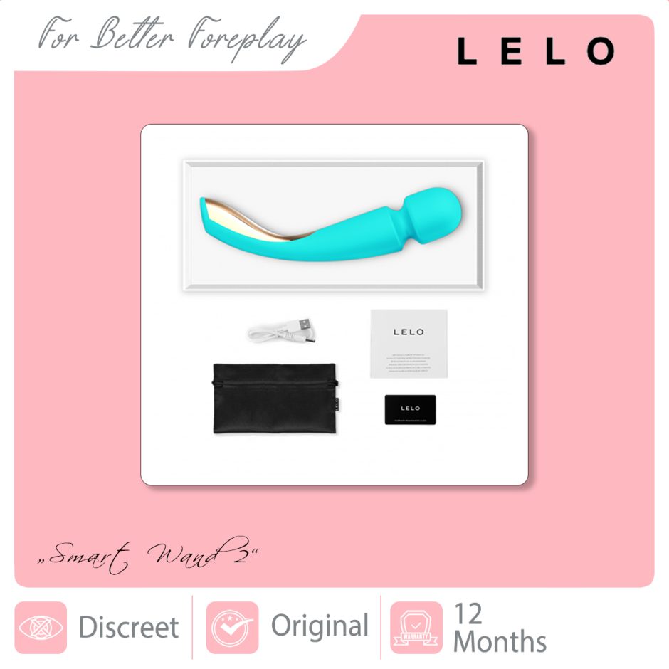 LELO Smart Wand 2 Packaging aqua