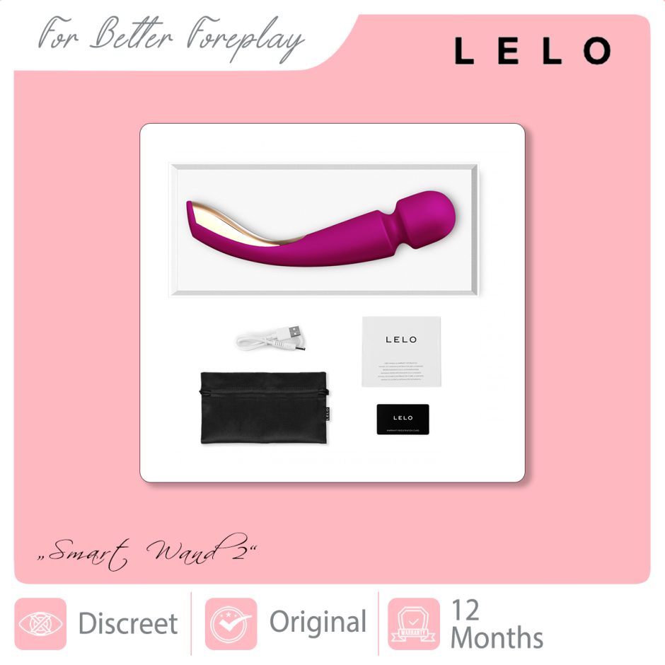 LELO Smart Wand 2 Packaging deep rose