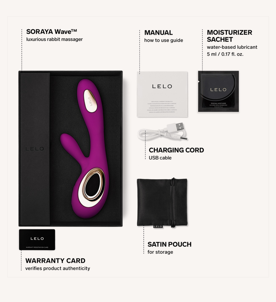 LELO Soraya Wave Deep Rose Bundling