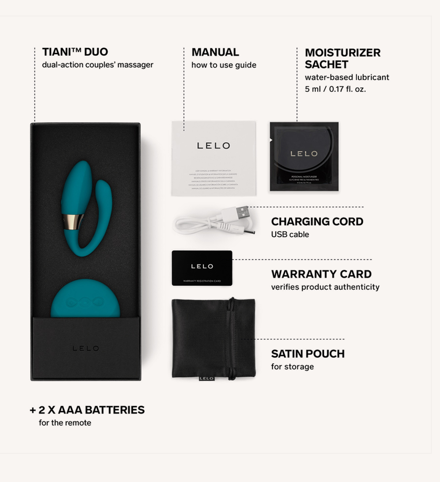 LELO Tiani Duo Ocean Blue Bundling