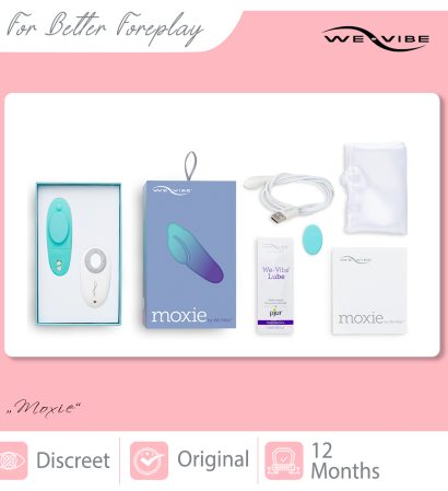 WE-VIBE Moxie Aqua Packaging