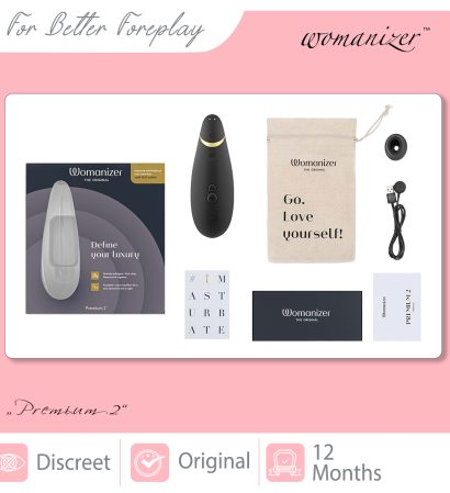 WOMANIZER Premium 2 Black Packaging