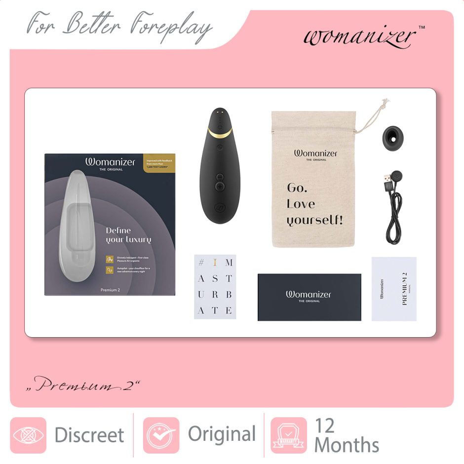 WOMANIZER Premium 2 Black Packaging