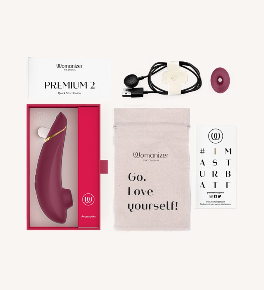 WOMANIZER Premium 2 Bordeaux Packaging