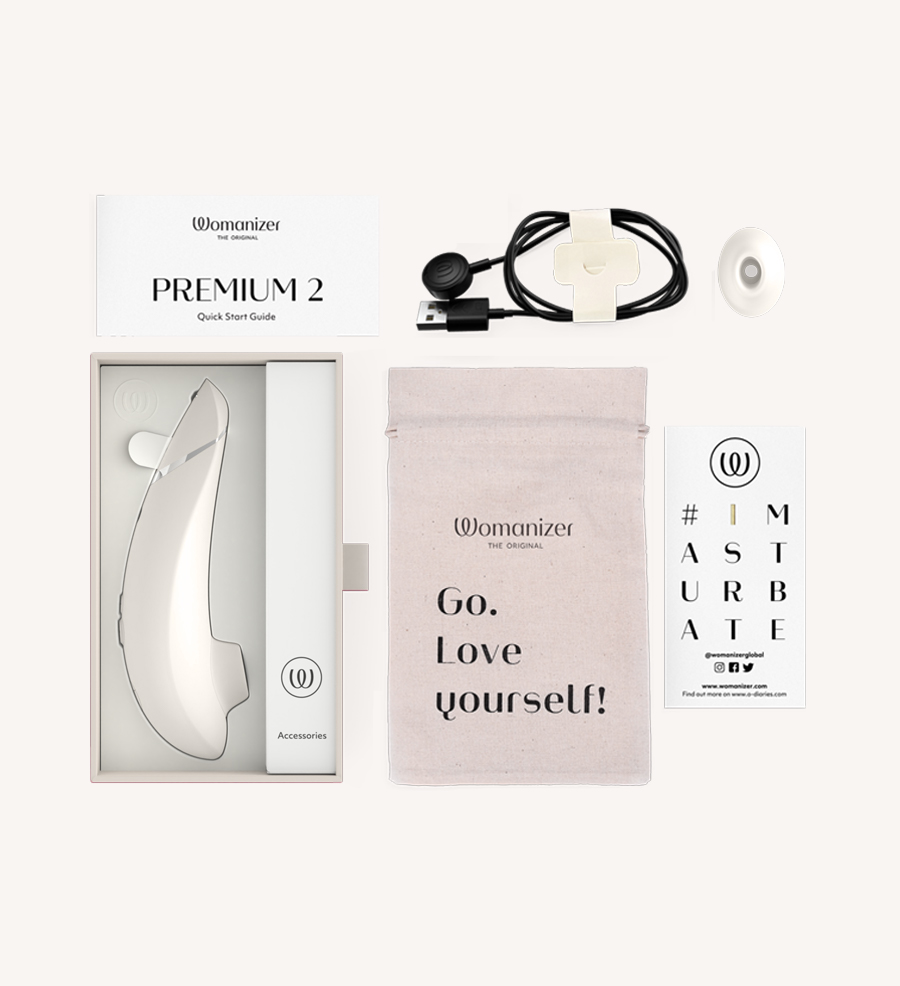 WOMANIZER Premium 2 Warm Gray Packaging