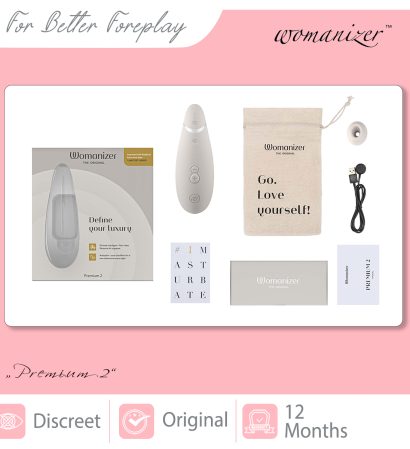 WOMANIZER Premium 2 Warm Gray Packaging