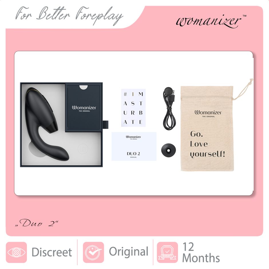 WOMANIZER Duo 2 Black Packaging