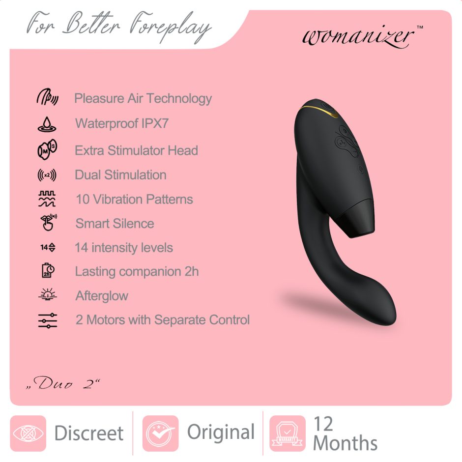 WOMANIZER Duo 2 Black Detail