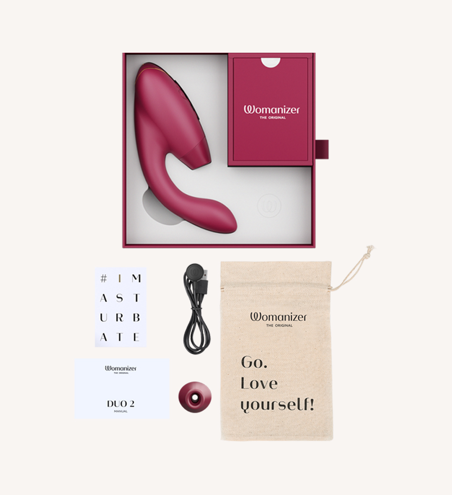 Kemasan WOMANIZER Duo 2 Bordeaux