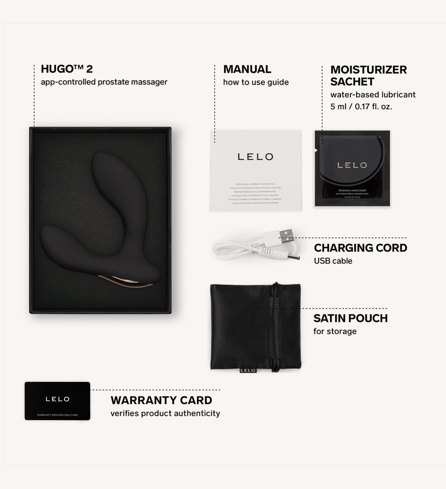 Tampilan LELO Hugo 2 Black