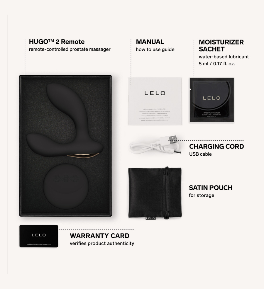 Tampilan LELO Hugo 2 Remote Black