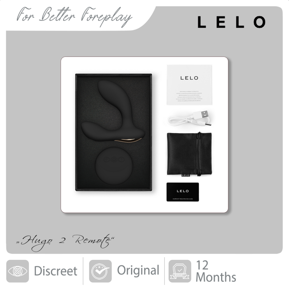 LELO Hugo 2 Remote Black Packaging