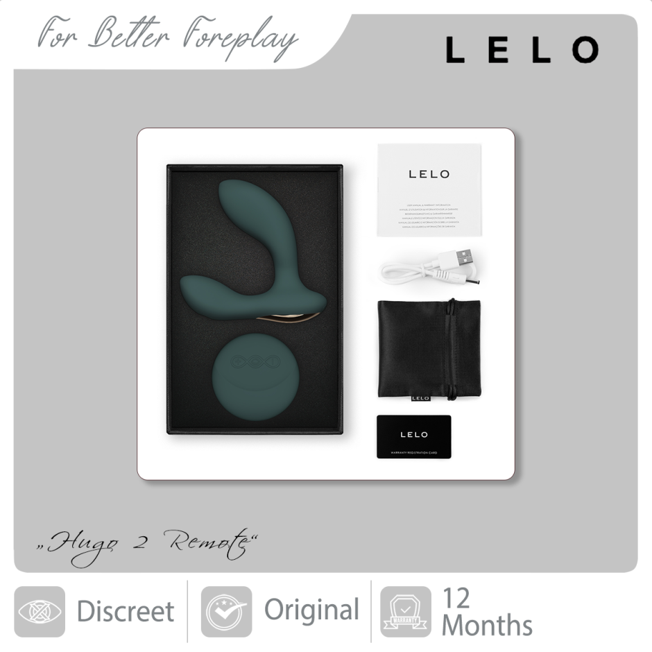 LELO Hugo 2 Remote Green Packaging