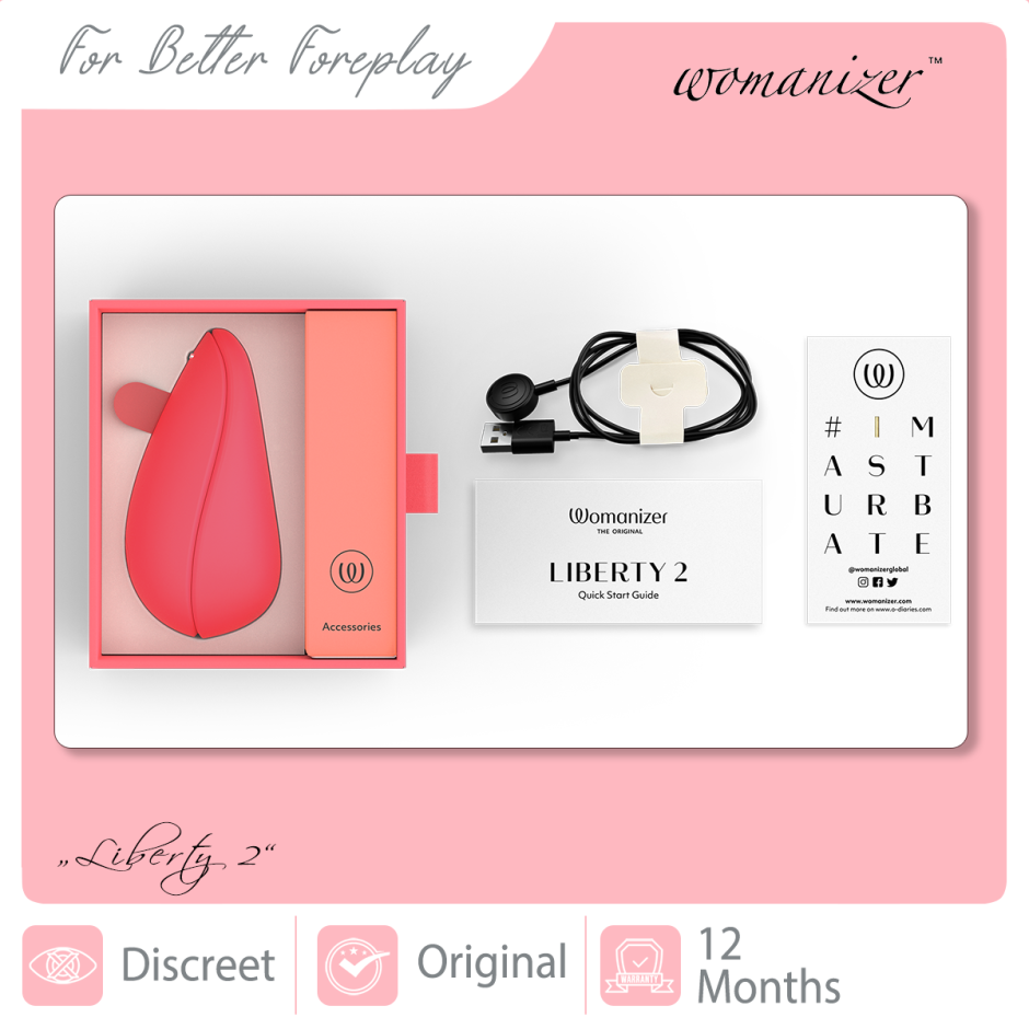 WOMANIZER Liberty 2 Vibrant Rose Packaging