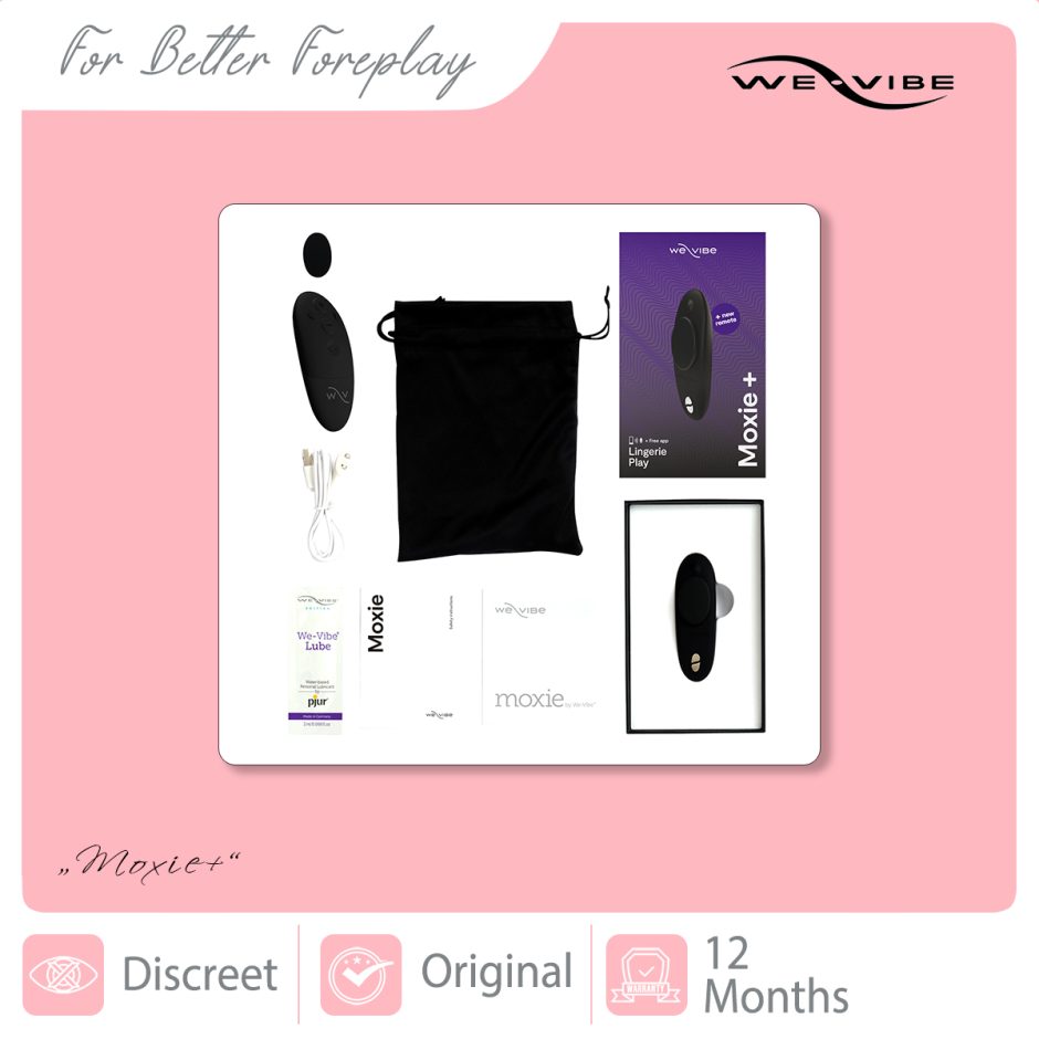 WE-VIBE Moxie+ Satin Black - Packaging