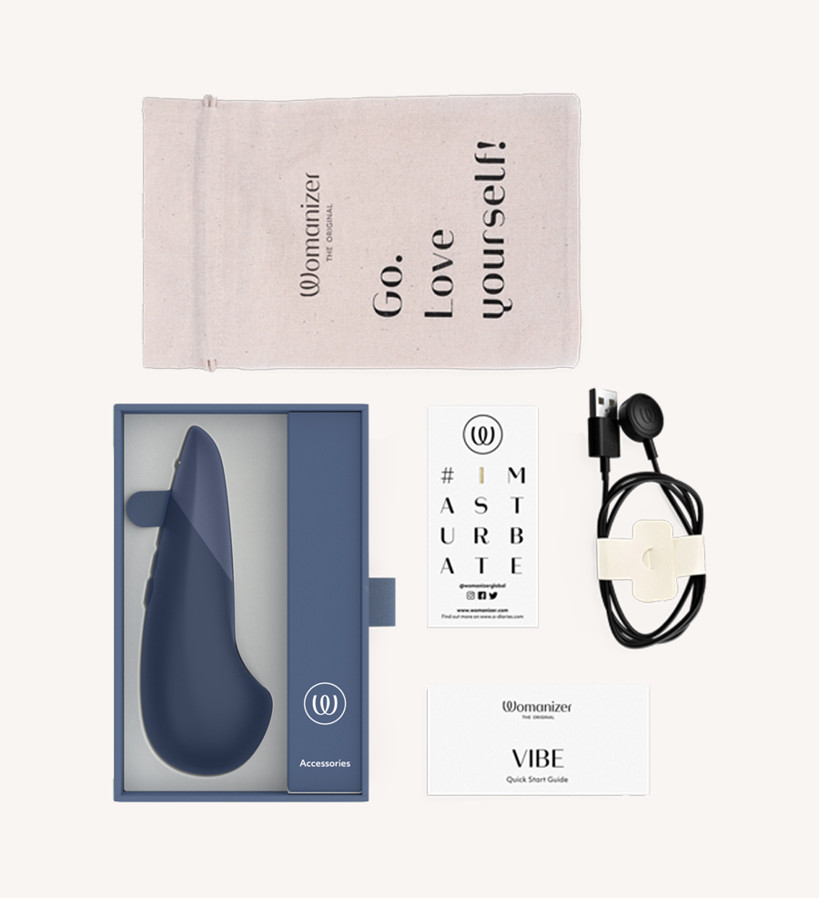 WOMANIZER Vibe Dark Blue Packaging