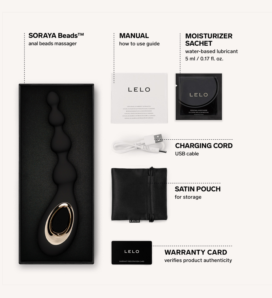 LELO Soraya Beads Black Bundling