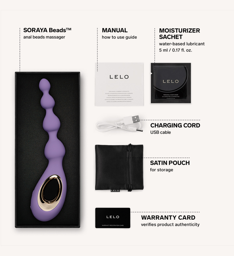 LELO Soraya Beads Violet Dusk Bundling
