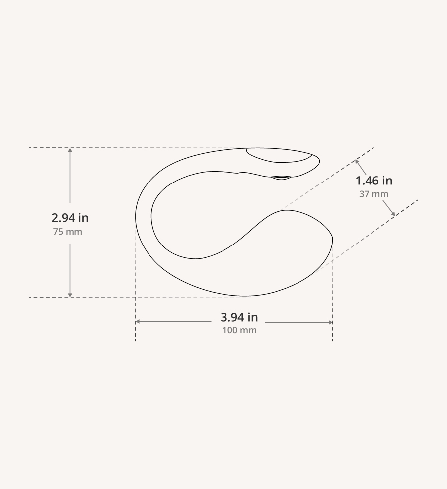 Dimensi LOVENSE Lush 4