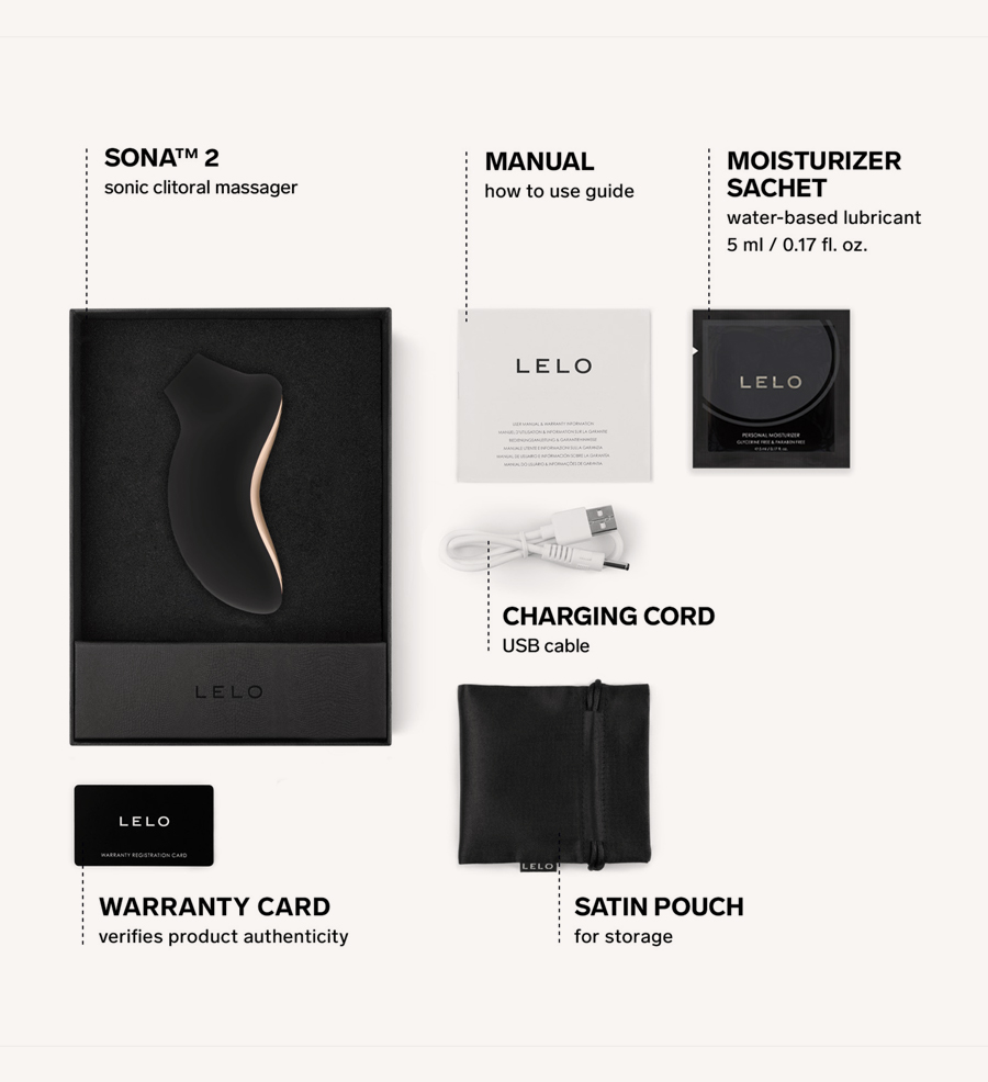 LELO Sona 2 Black Bundling