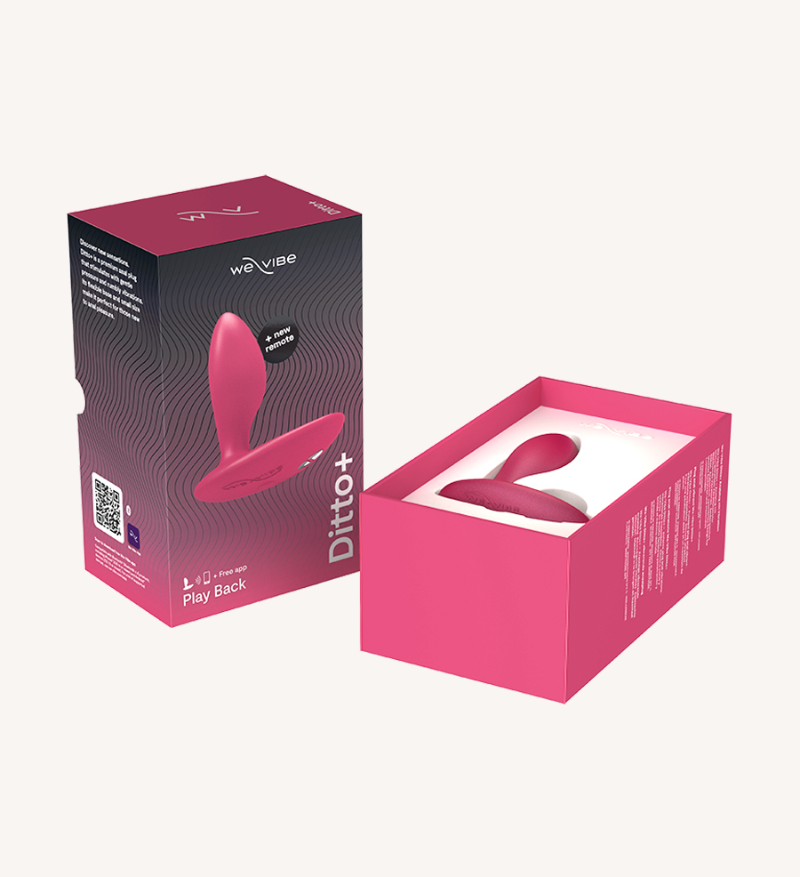 WE-VIBE Ditto+ Pink Packaging