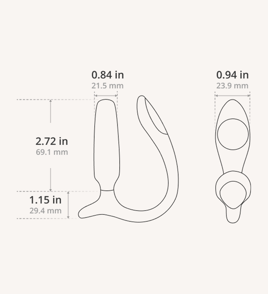 Dimensi LOVENSE Lush Anal