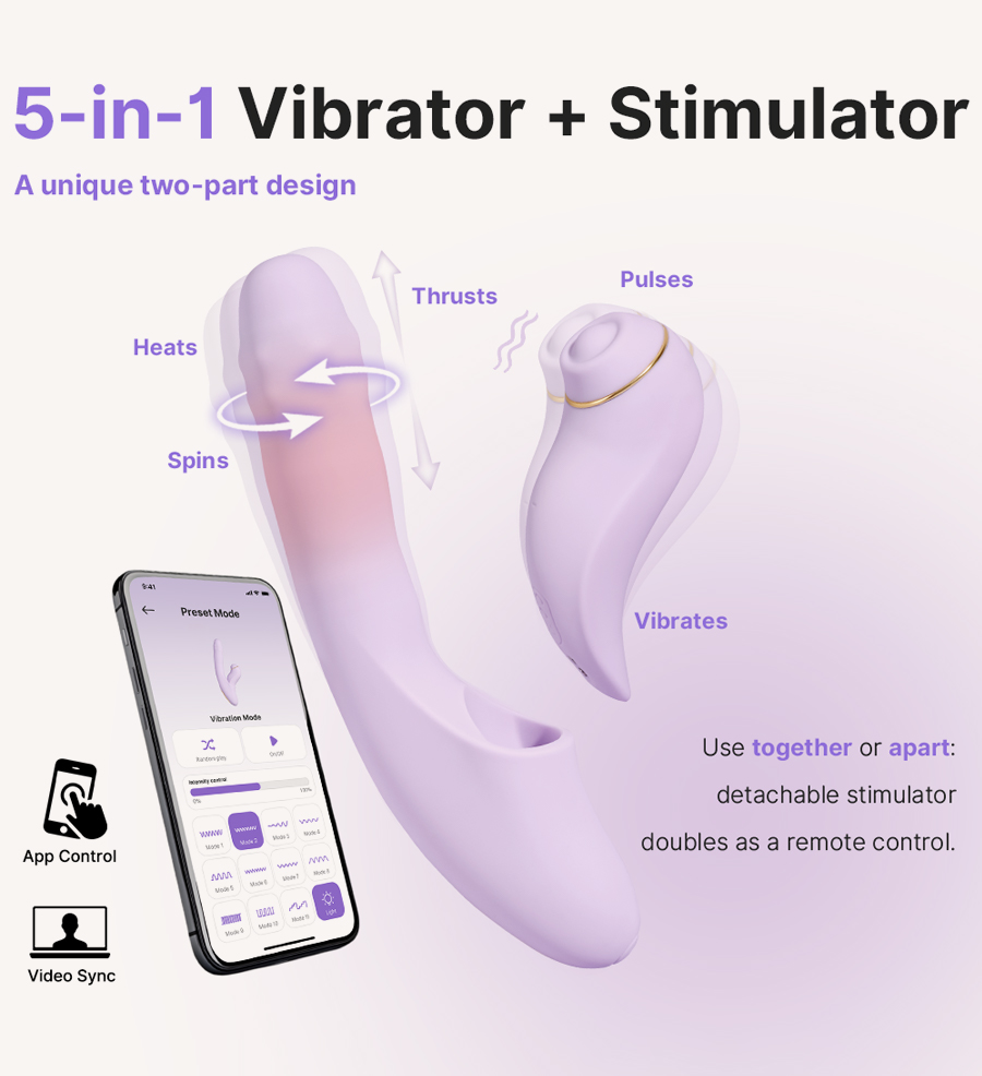 SVAKOM DuoGlow Thrusting Beaded Stimulator