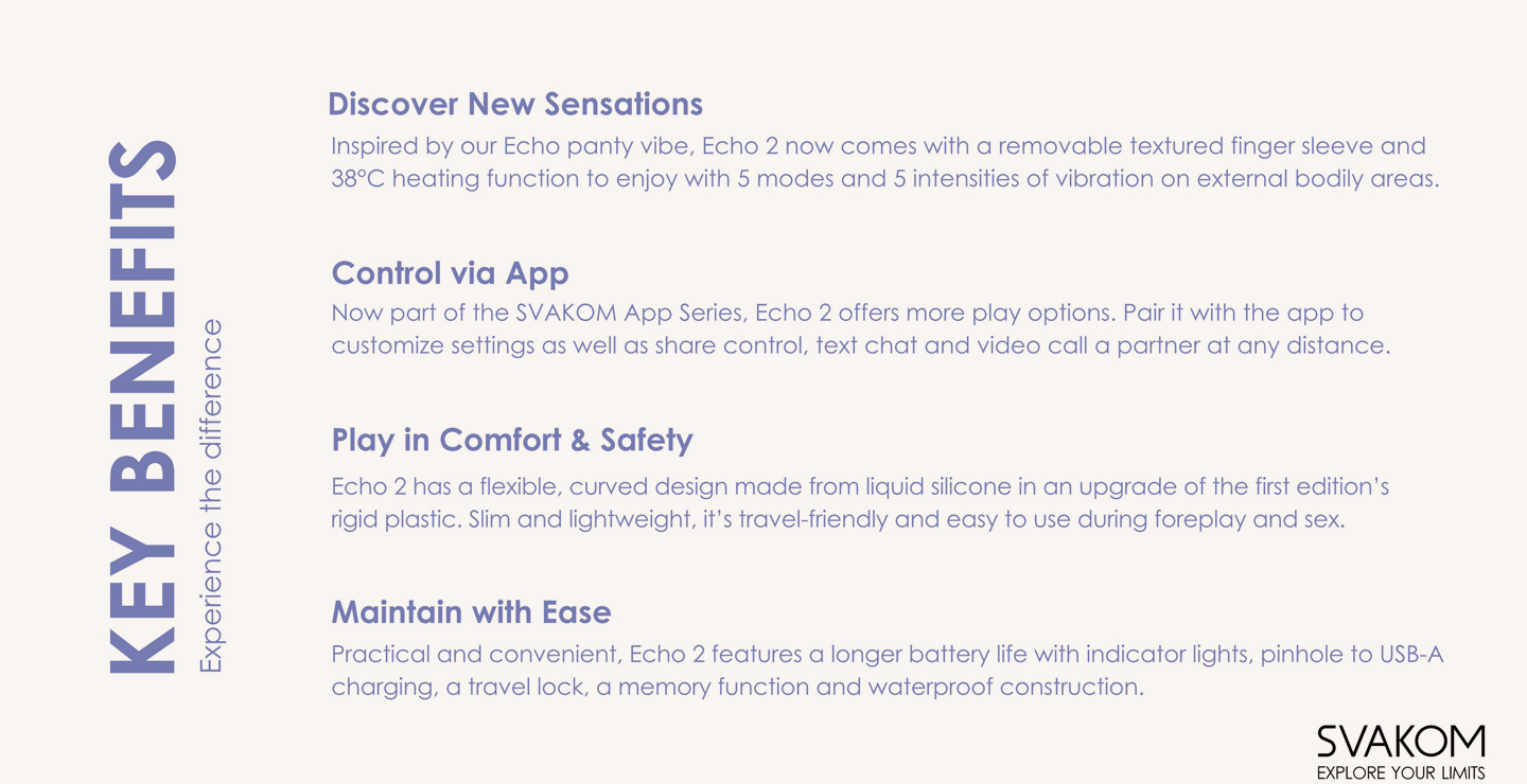 SVAKOM Echo 2 Key Benefits