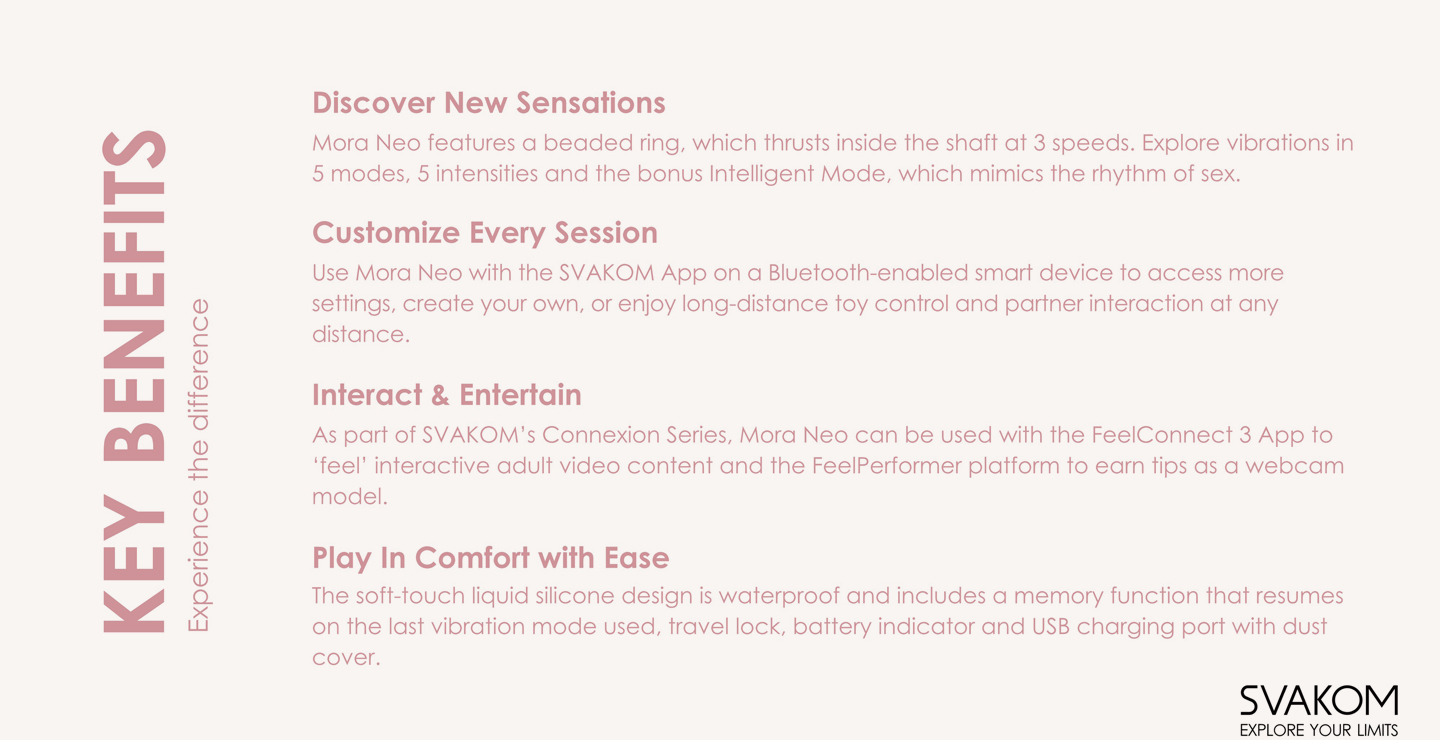 SVAKOM Mora Neo Key Benefits