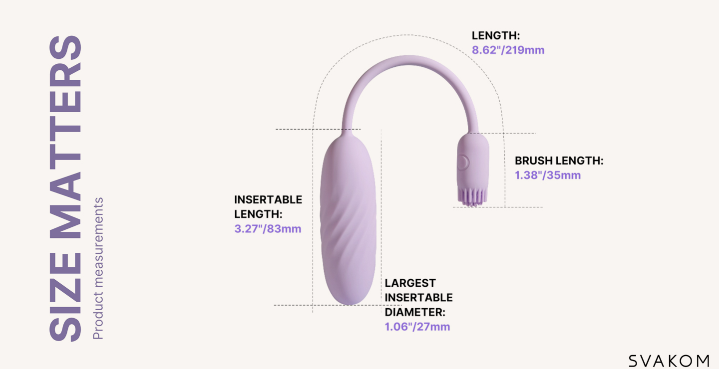 SVAKOM Plume Size