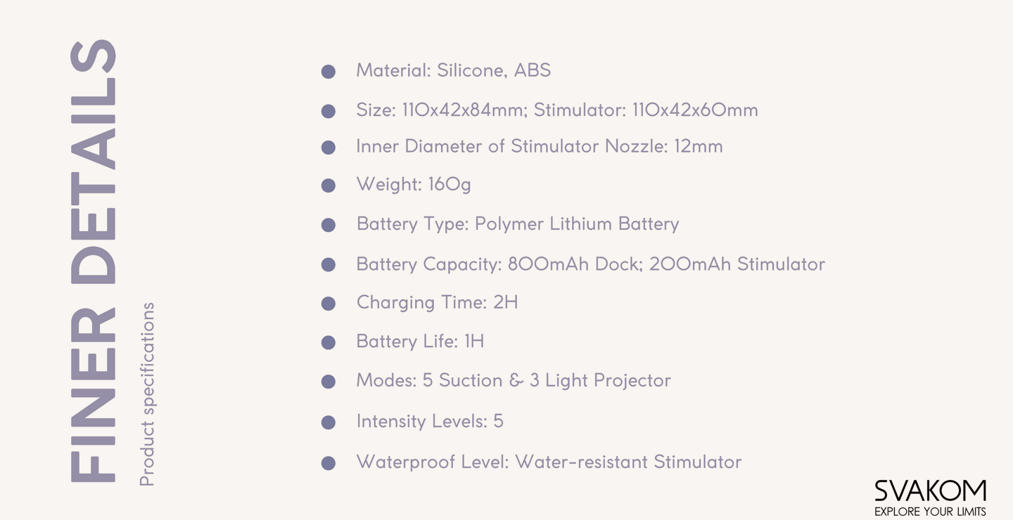 SVAKOM Pulse Galaxie Details